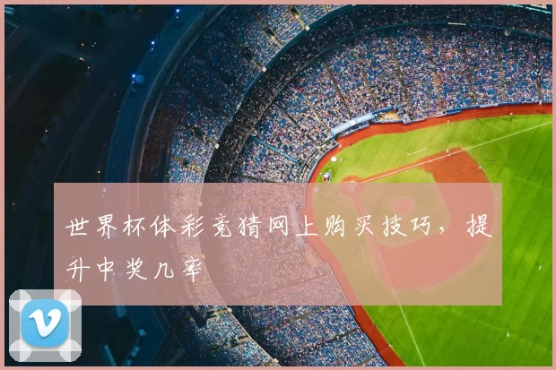世界杯体彩竞猜网上购买技巧，提升中奖几率