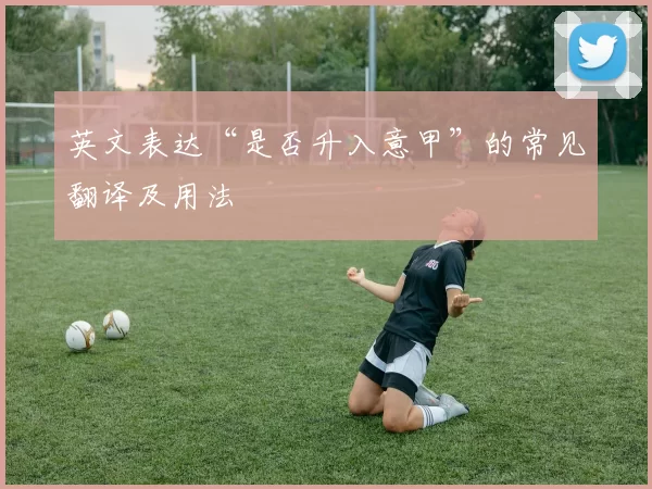 英文表达“是否升入意甲”的常见翻译及用法
