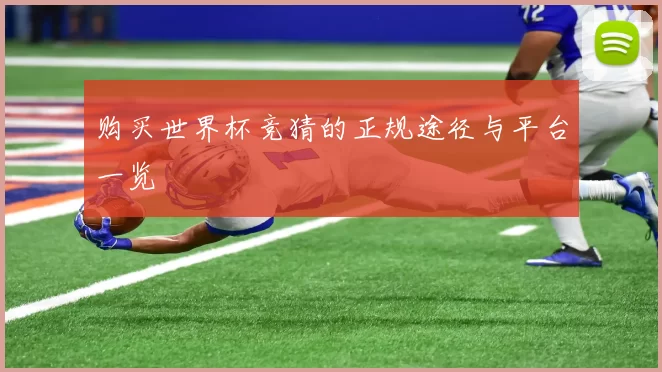 购买世界杯竞猜的正规途径与平台一览